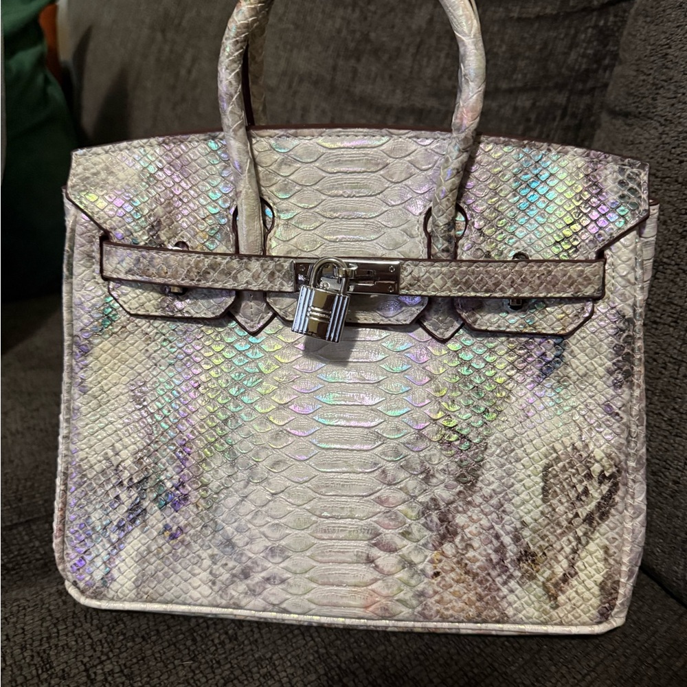 Designer inspired Snake Print Women's bag